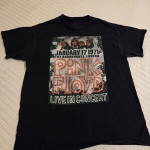 Pink Floyd Black Graphic T-Shirt Roundhouse LONDON Large